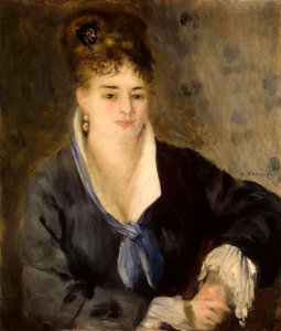 Woman in Black by Pierre-Auguste Renoir