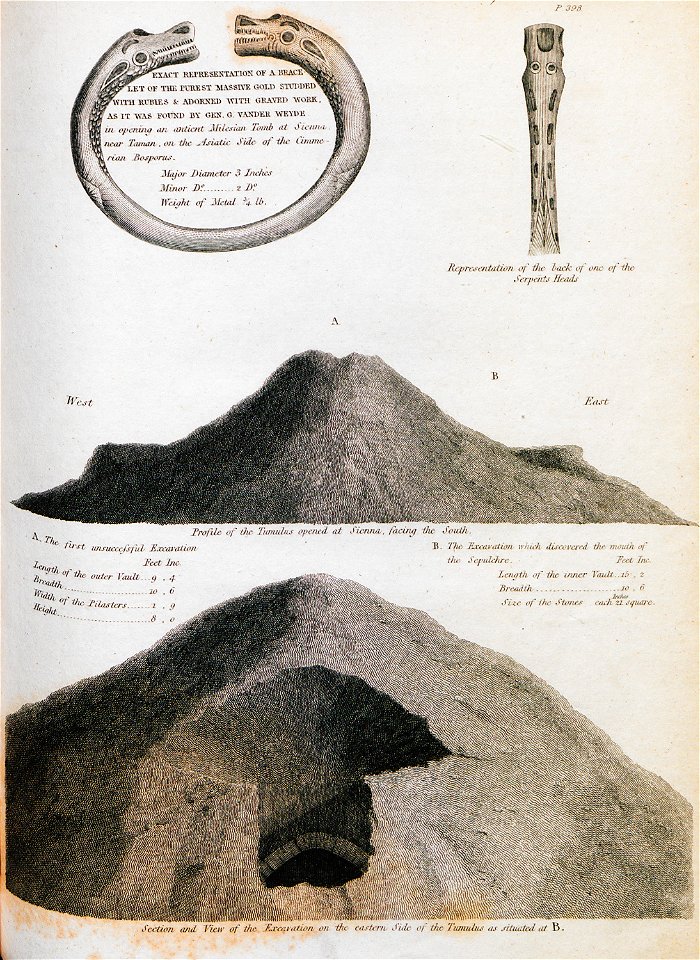 Representation of a Milesian Tomb, opened near the Cimmerian Bosporus - Clarke Edward Daniel - 1810
