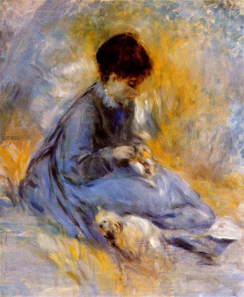 Renoir - young-woman-with-a-dog-1876.jpg!PinterestLarge