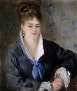 Woman in Black by Pierre-Auguste RenoirFXD