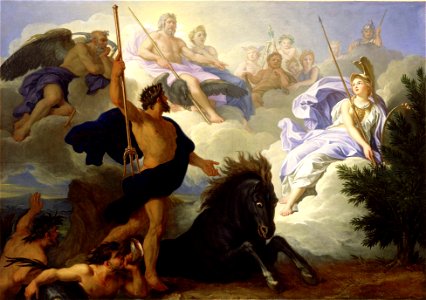 René-Antoine Houasse - Story of Minerva - Dispute between Minerva and Neptune over the Naming of the City of Athens, 1696
