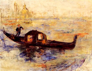 Renoir - venetian-gondola-1881.jpg!PinterestLarge. Free illustration for personal and commercial use.