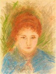 Renoir - TÊTE DE FEMME, circa 1880