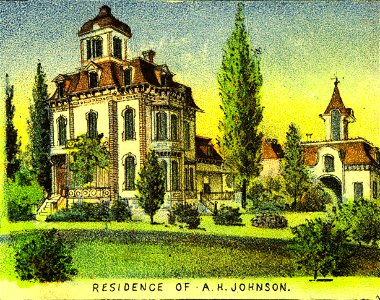 Residence of A.H. Johnson (Clohessy and Strengele, 1890)