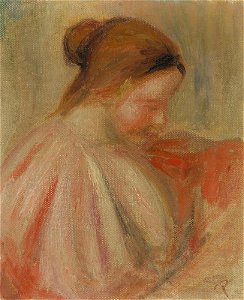 Renoir - Tête de jeune fille de profil, circa 1907