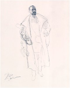 Repin Entering Man sketch 1883 Ateneum