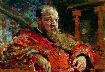 Repin Portrait of N V Delyarov