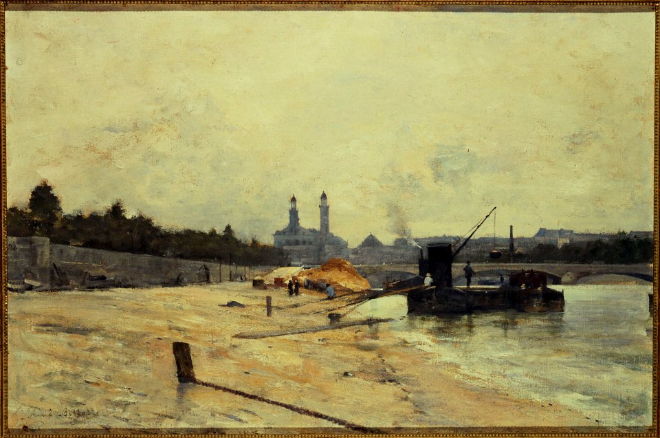 René Billotte - Le pont de l'Alma et l'ancien Trocadéro vus du quai d'Orsay - P2536 - Musée Carnavalet