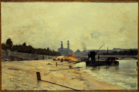 René Billotte - Le pont de l'Alma et l'ancien Trocadéro vus du quai d'Orsay - P2536 - Musée Carnavalet