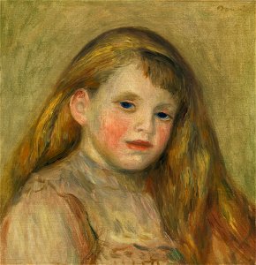 Renoir - TÊTE DE JEUNE FILLE, circa 1901