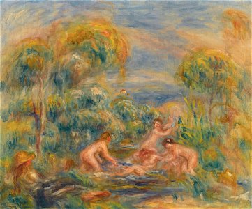 Renoir - ÉTUDE DE BAIGNEUSES, circa 1915