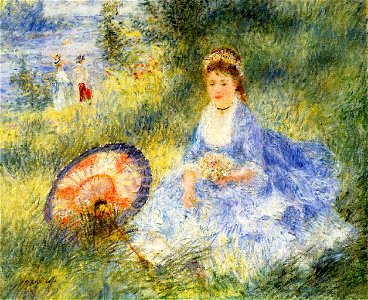 Renoir - young-woman-with-a-japanese-umbrella-1876.jpg!PinterestLarge. Free illustration for personal and commercial use.