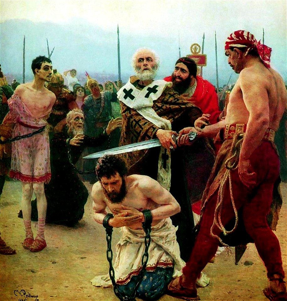 Ilja Jefimowitsch Repin - Saint Nicholas of Myra saves three innocents from death