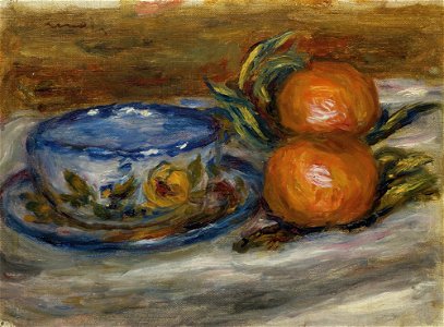 Renoir - Une tasse et deux fruits