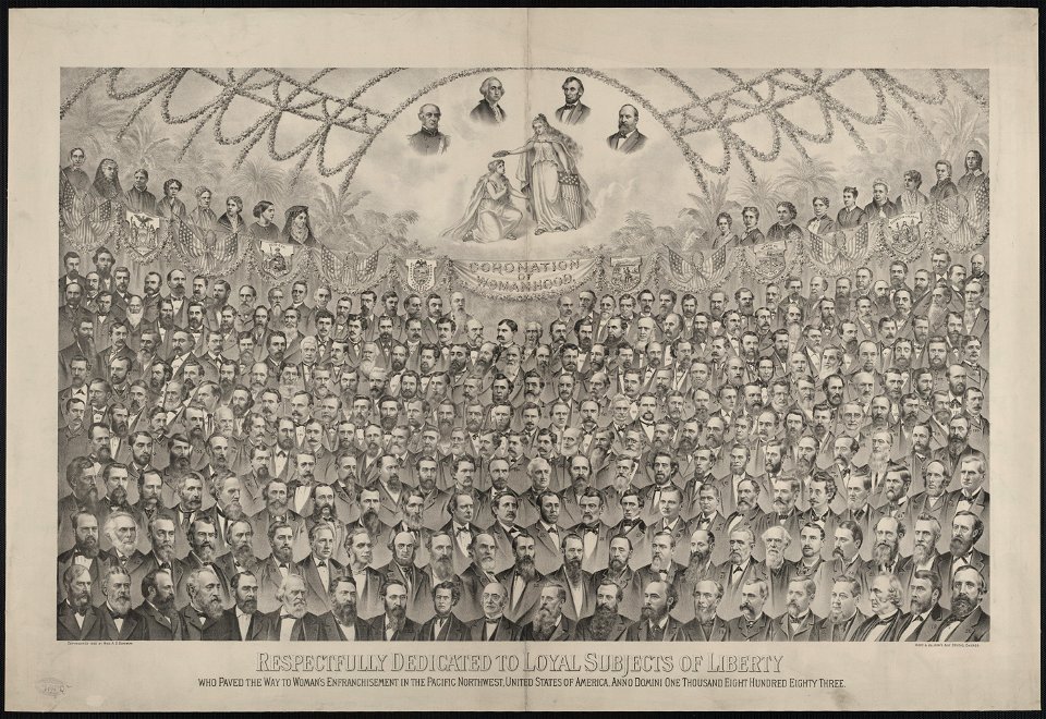 Respectfully dedicated to loyal subjects of liberty who paved the way to woman's enfranchisement in the Pacific Northwest, United States of America, anno domini one thousand eight hundred LCCN2005694446