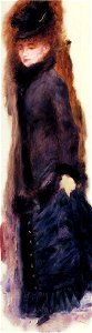 Renoir - young-woman-lifting-her-skirt-1877.jpg!PinterestLarge. Free illustration for personal and commercial use.