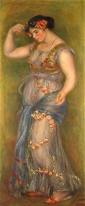 Pierre-Auguste Renoir - Dancing girl with castanets. Free illustration for personal and commercial use.