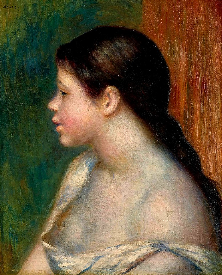 Renoir - Tête de jeune fille, 1882