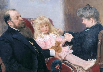 Repin I. E. The Delyarov Family