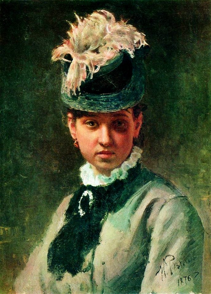 Repin Vera Repina, the artists wife