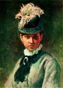 Repin Vera Repina, the artists wife