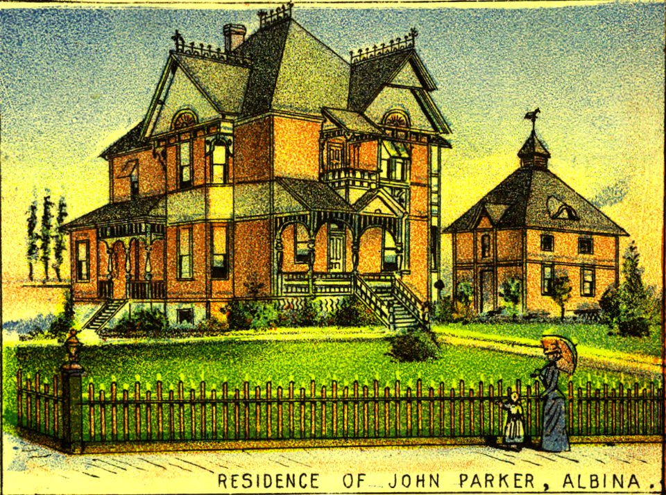 Residence of John Parker, Albina (Clohessy and Strengele, 1890)
