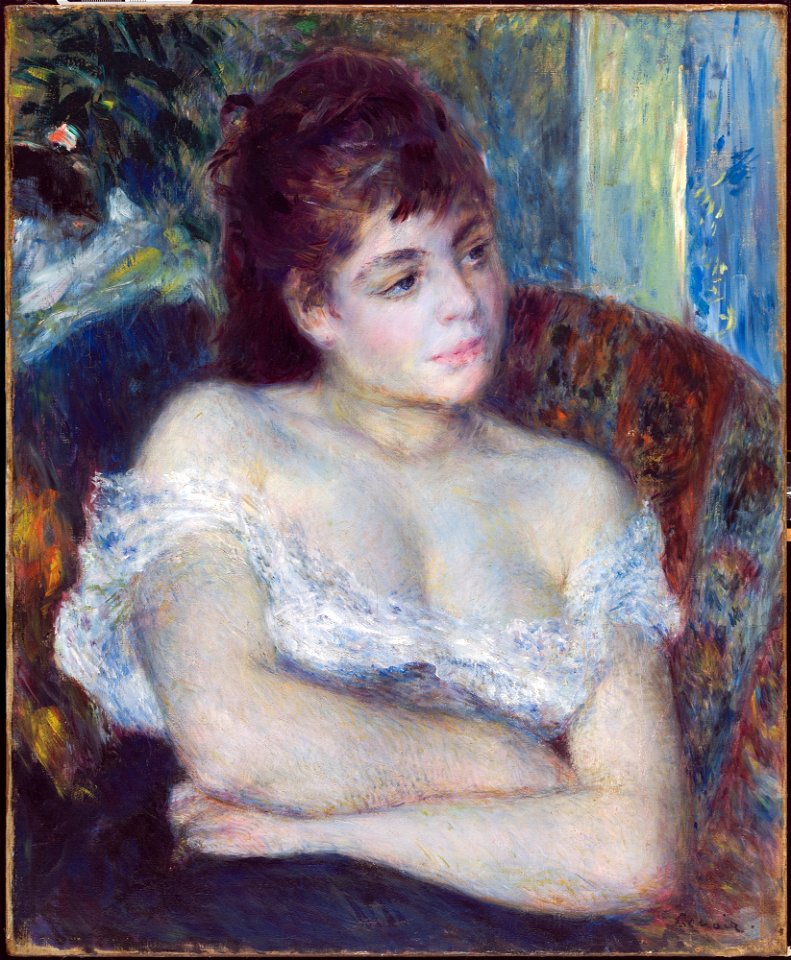 Renoir - Woman in an Armchair, 1874