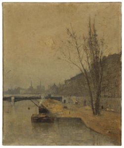 René Billotte - Esquisse pour la galerie des Tourelles nord de l'Hôtel de Ville de Paris , La Seine au pont de Solférino - PPP3872 - Musée des Beaux-Arts de la ville de Paris