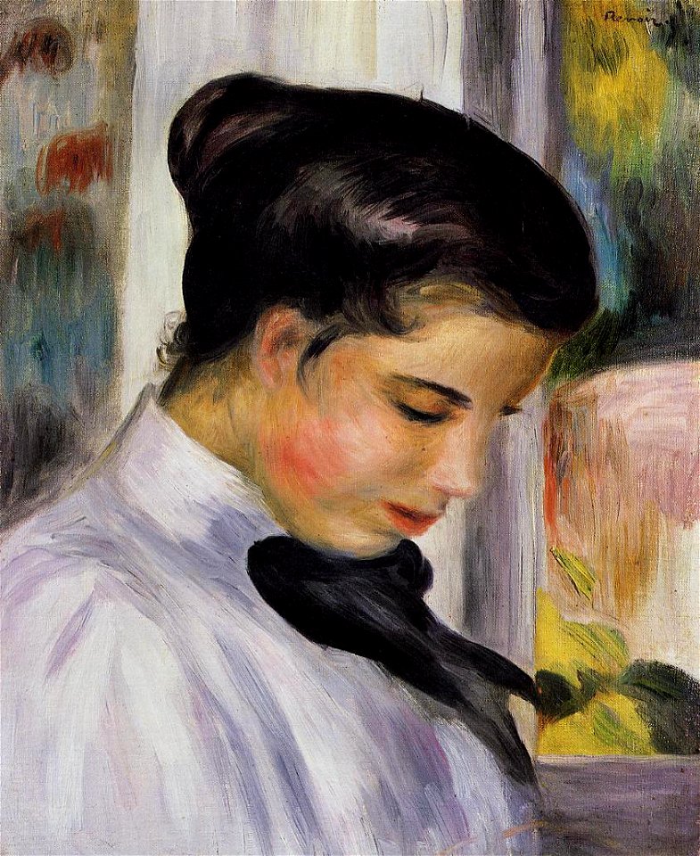 Renoir - young-woman-in-profile-1897.jpg!PinterestLarge