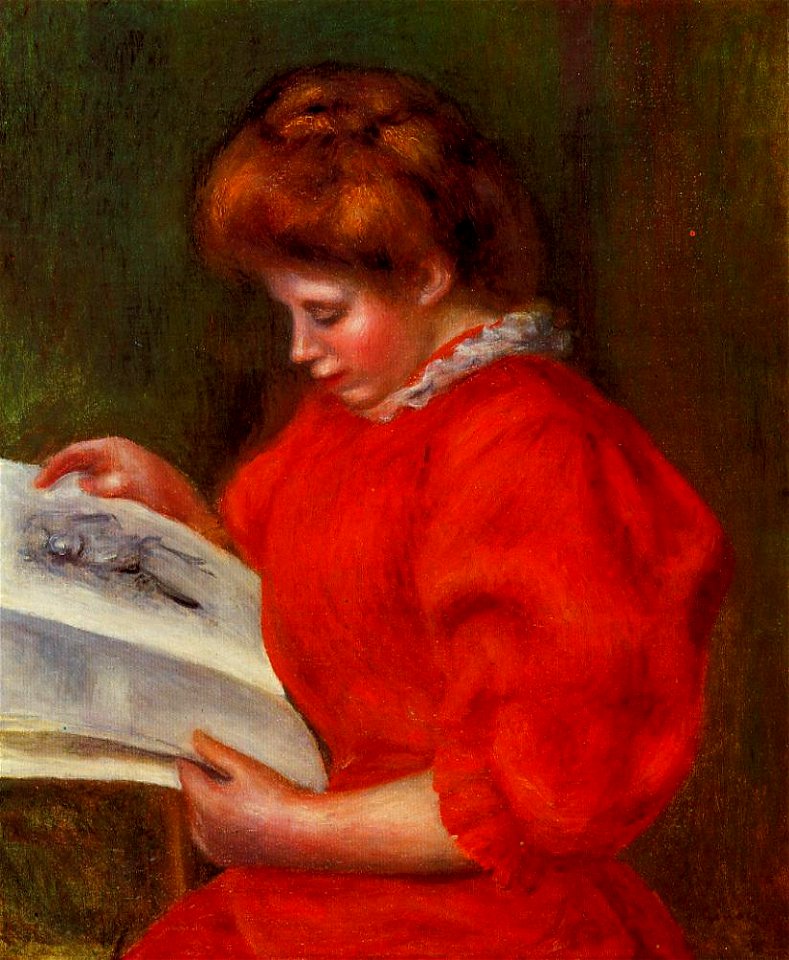 Renoir - young-woman-looking-at-a-print-1896.jpg!PinterestLarge