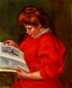 Renoir - young-woman-looking-at-a-print-1896.jpg!PinterestLarge