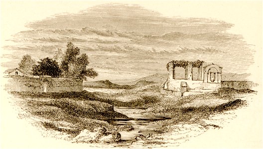 Reservoir of the Ilissus - from a Sketch by CRCockerell SA - Wordsworth Christopher - 1882