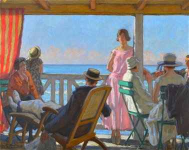 René-Xavier Prinet Au bord de la Manche vers 1920