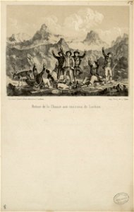 Retour de la chasse aux environs de Luchon - Fonds Ancely - B315556101 A PAPIER 2 009