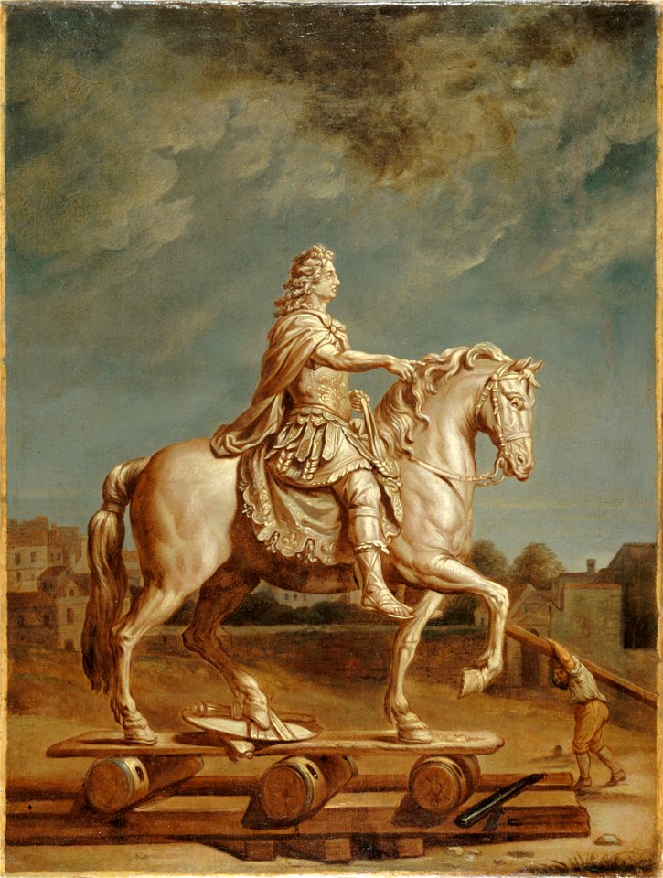 René-Antoine Houasse - Transport sur la place Louis-le-Grand de la statue de Louis XIV de Girardon - P630 - Musée Carnavalet
