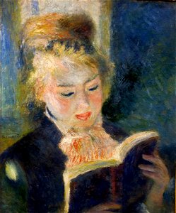 Renoir liseuse. Free illustration for personal and commercial use.