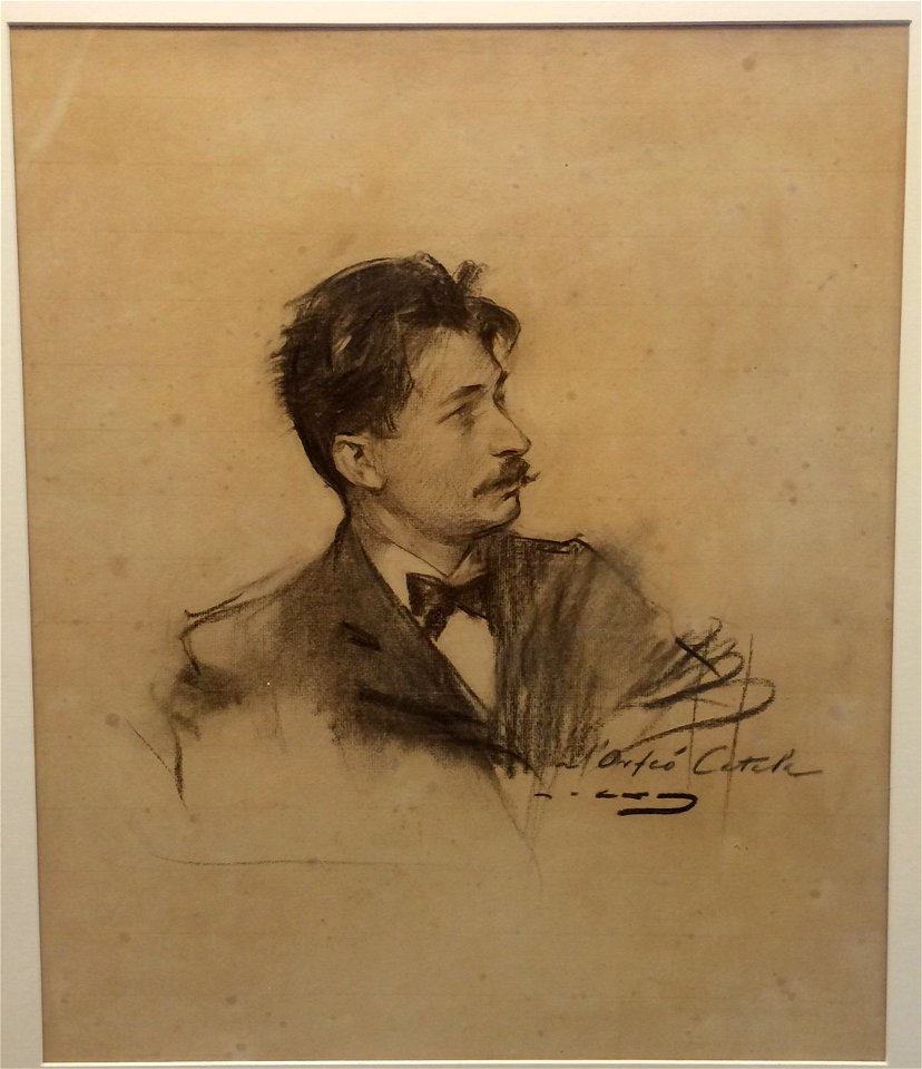 Retrat del Mestre Millet (Ramon Casas) - CAt CEDOC 1.09.01