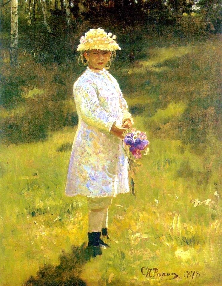 Repin girl flowers