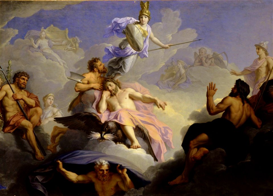 René-Antoine Houasse - Story of Minerva - The Birth of Minerva, 1688