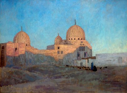 René Ménard 1884 Les dômes de la mosquée Barkouk, Le Caire