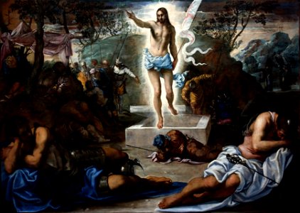 Tintoretto - La Resurrezione. Free illustration for personal and commercial use.