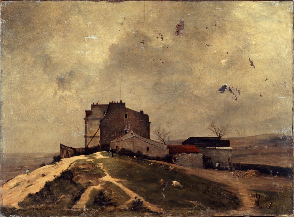 René Billotte - Vue de Montmartre, aux environs du moulin de la Galette - P1785 - Musée Carnavalet
