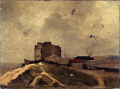 René Billotte - Vue de Montmartre, aux environs du moulin de la Galette - P1785 - Musée Carnavalet