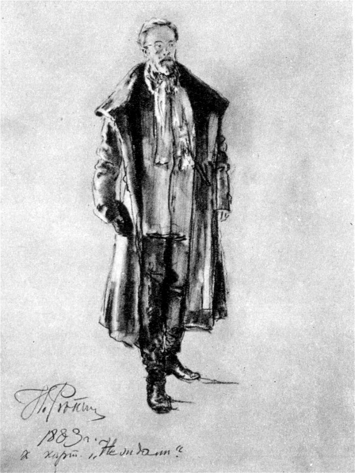 Repin Entering man study 1883 gtg