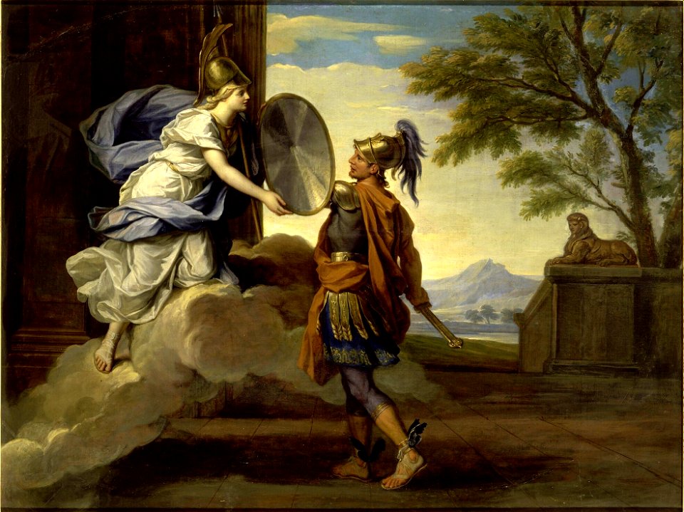 René-Antoine Houasse - Story of Minerva - Minerva Giving her Shield to Perseus, 1697