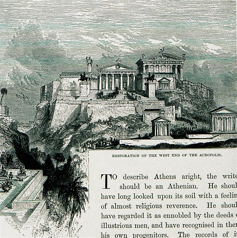 Restoration of the West end of the Acropolis - Wordsworth Christopher - 1882