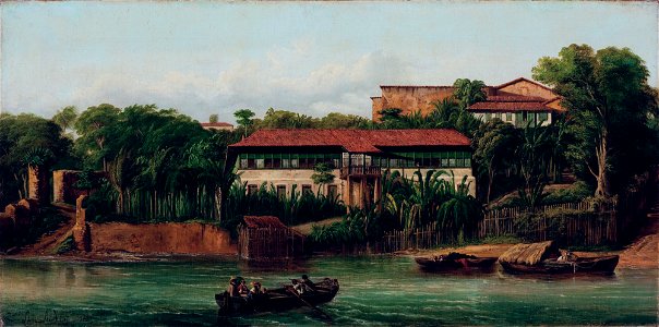 Residência às margens do Rio Anil (atribuído), da Coleção Brasiliana Iconográfica