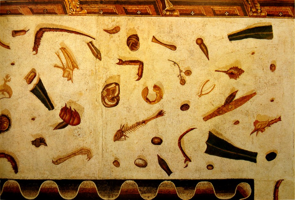 Restes du banquet, mosaïque