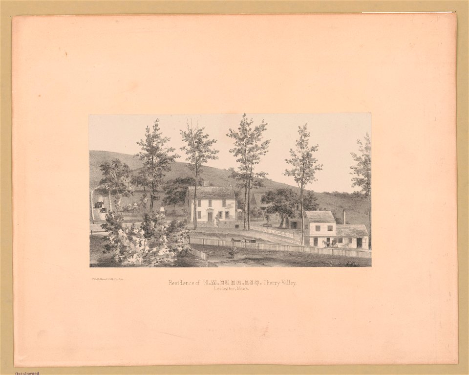 Residence of H.M. Burr, Esq. Cherry Valley, Leicester, Mass LCCN2004669634