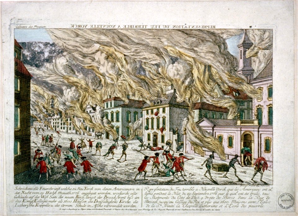 Representation du feu terrible a Nouvelle Yorck - gravé par François Xav. Habermann. LCCN2003689064